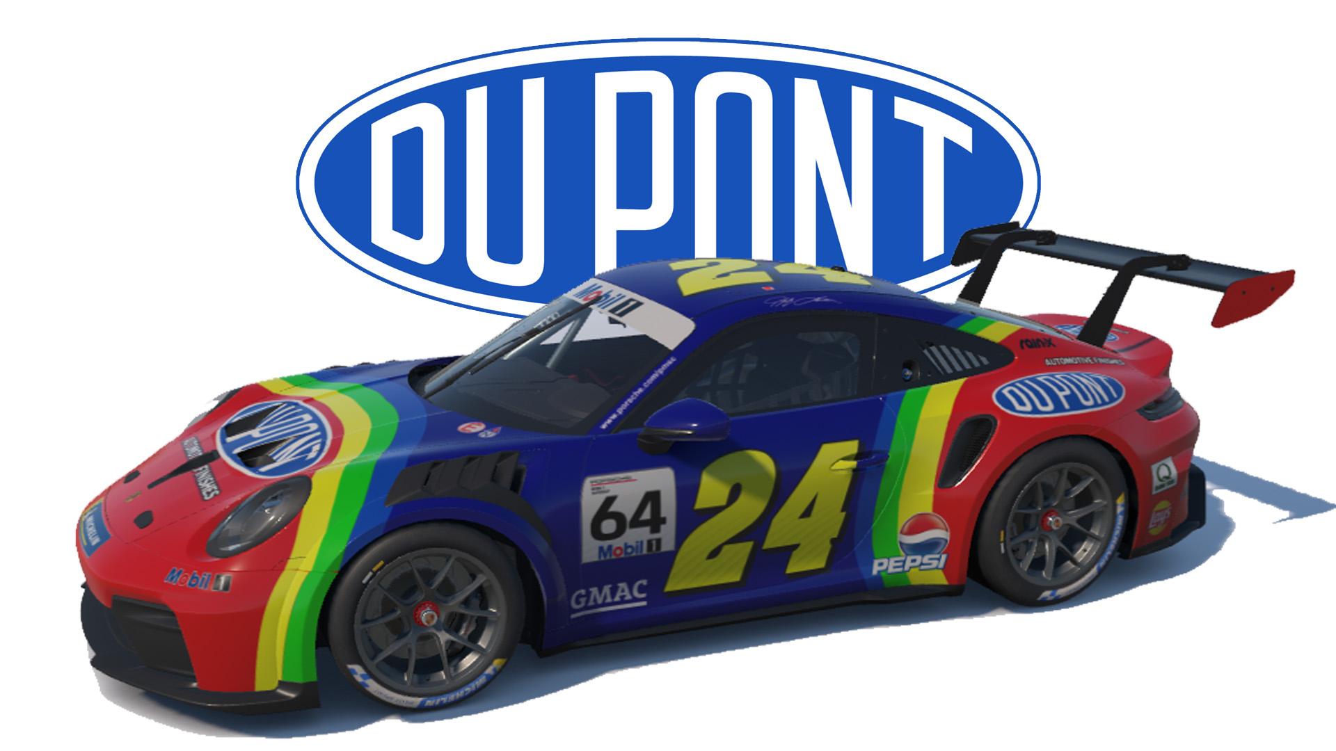 Jeff Gordon Dupont Porsche on the Porsche 911 Cup (992.2)