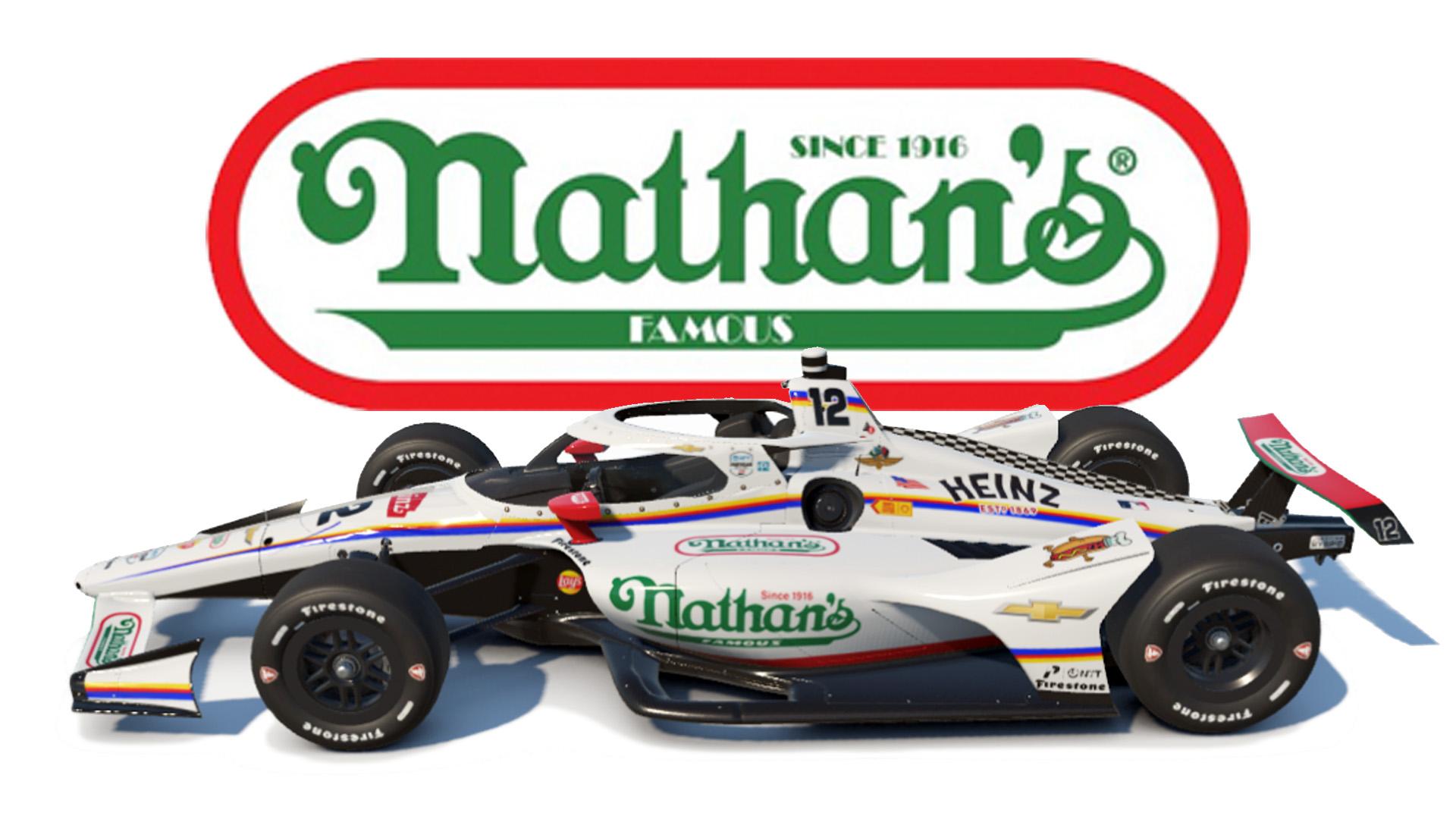 Nathans Hot Dog - 4th of July / Memorial Day on the Dallara IR18