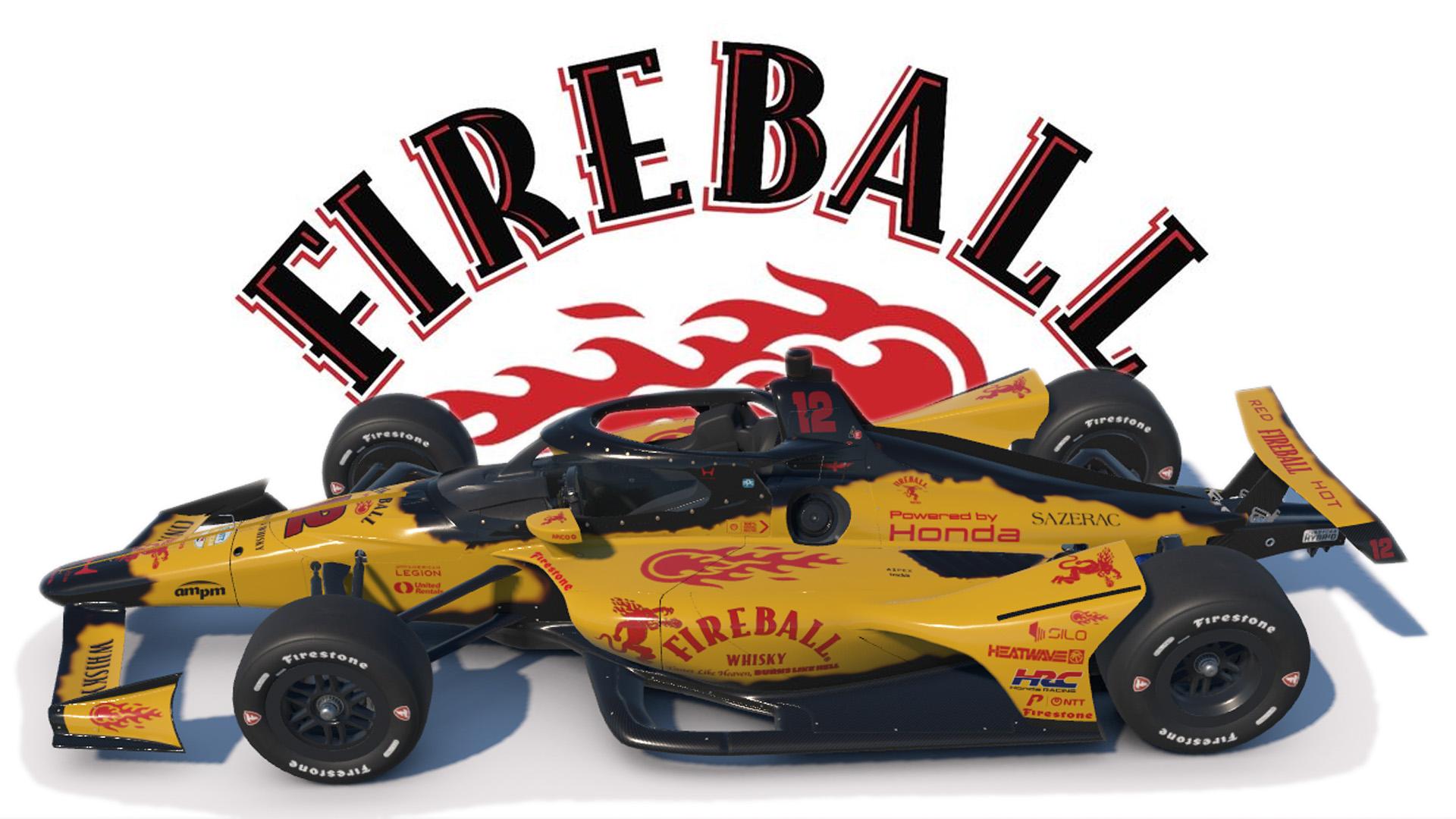 Fireball Whiskey - Indycar on the Dallara IR18
