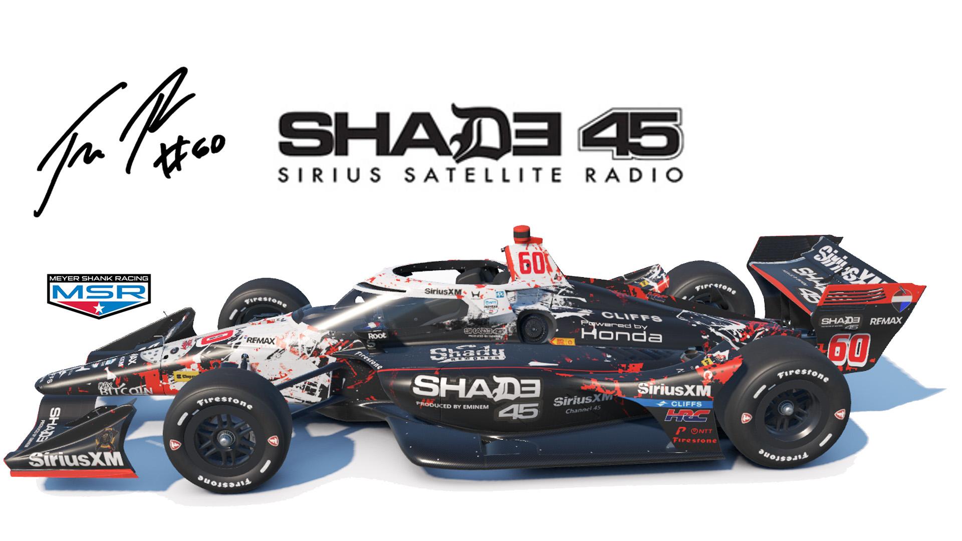 Felix Rosenqvist - 2026 Detroit Livery - Shade 45 - Eminem on the Dallara IR18