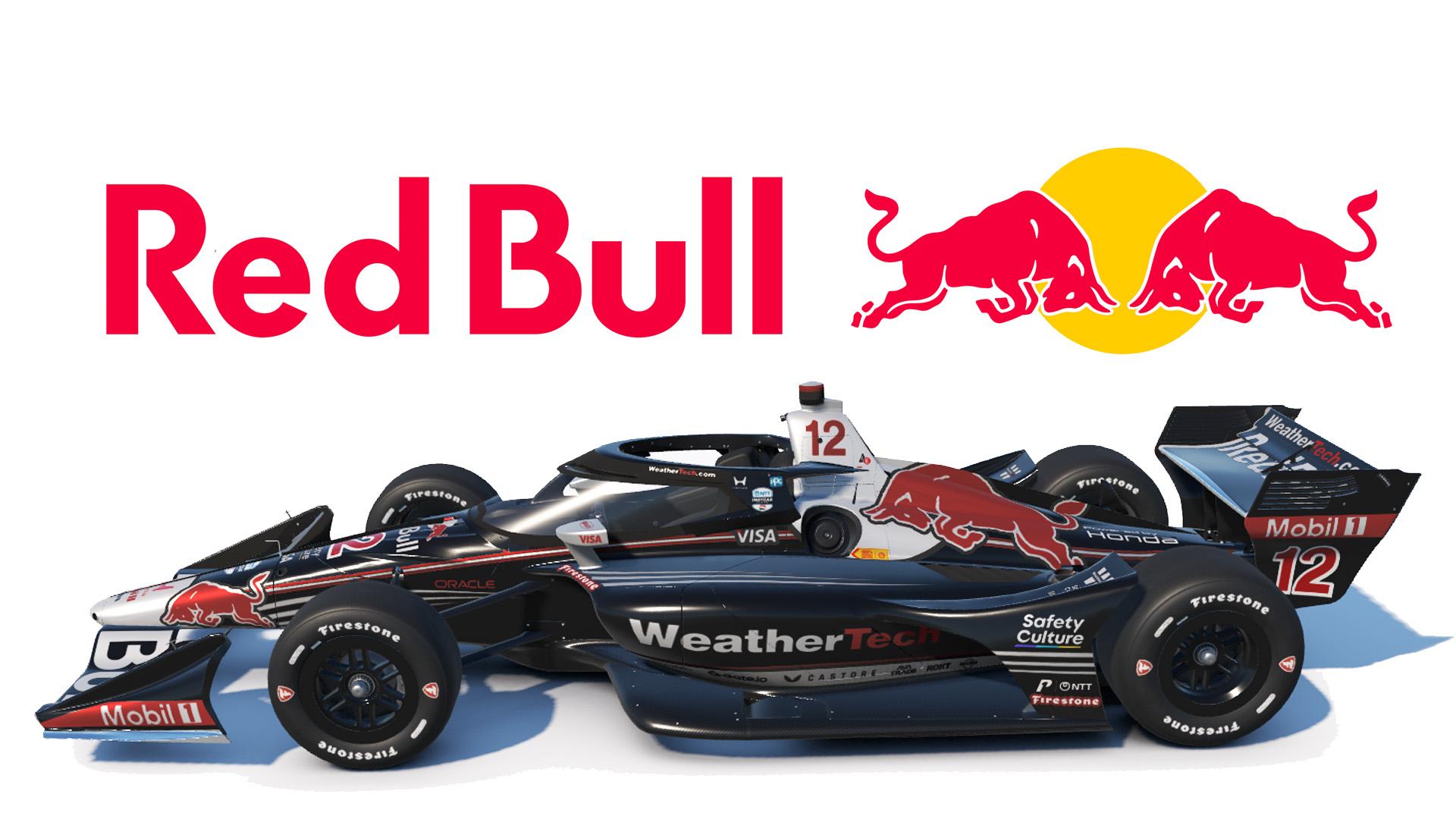 Red Bull - Black - Weather Tech on the Dallara IR18