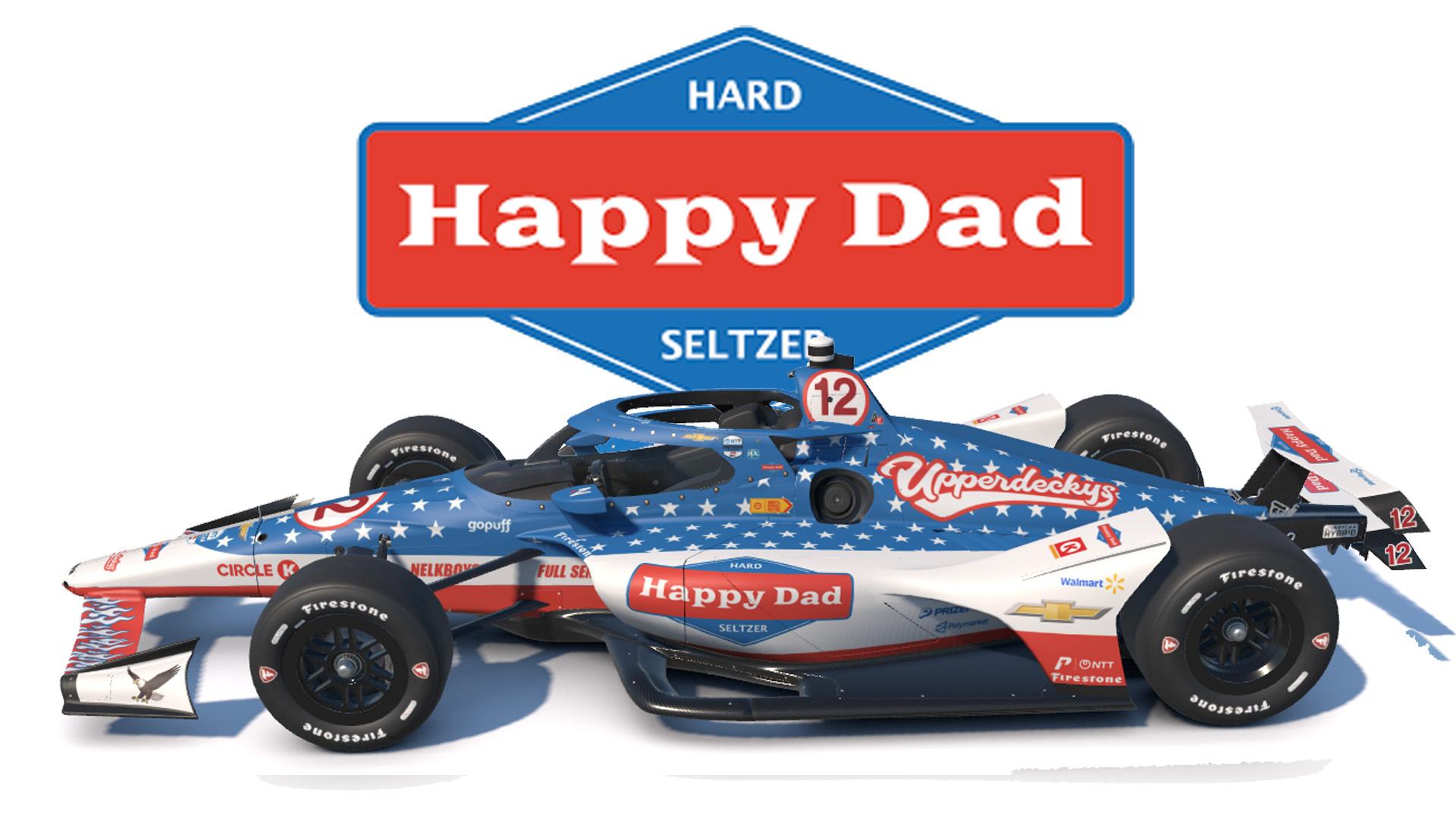 Happy Dad / UpperDeckys - Indycar on the Dallara IR18