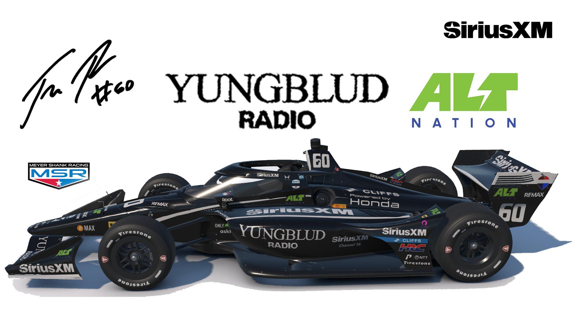 Felix Rosenqvist - 2026 Road America Livery - YungBlud Radio - ALT Nation on the Dallara IR18