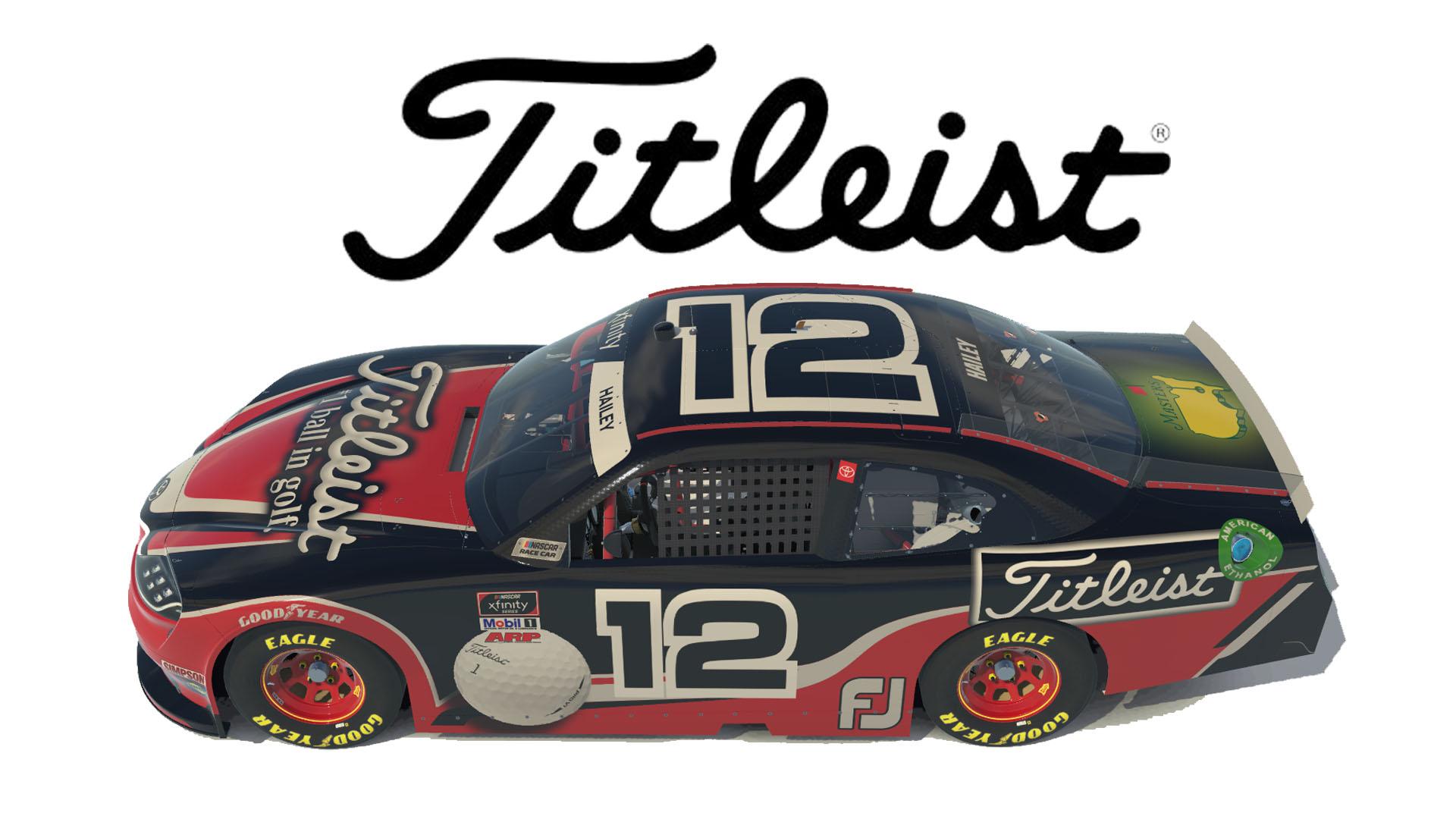 Titleist / Masters Supra on the NASCAR O’Reilly Toyota Supra