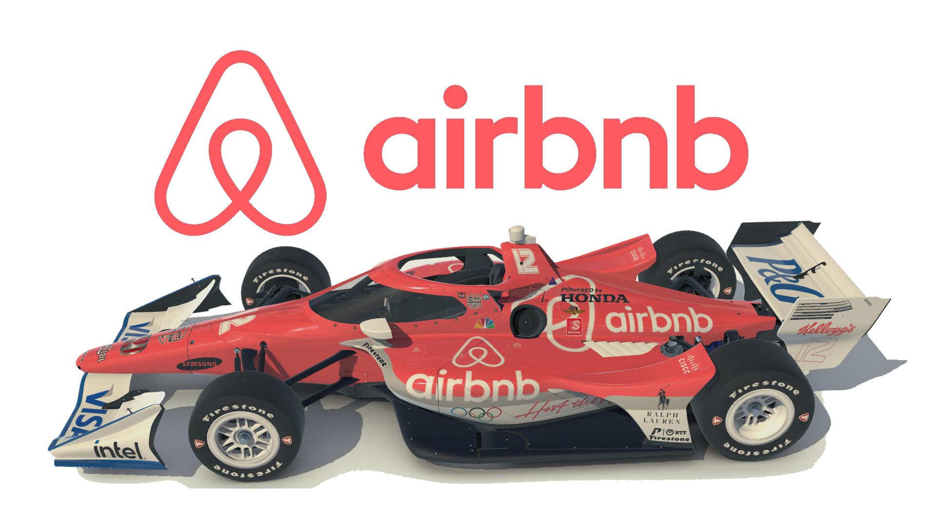 AIRBNB Honda Fictional Indycar on the Dallara IR18