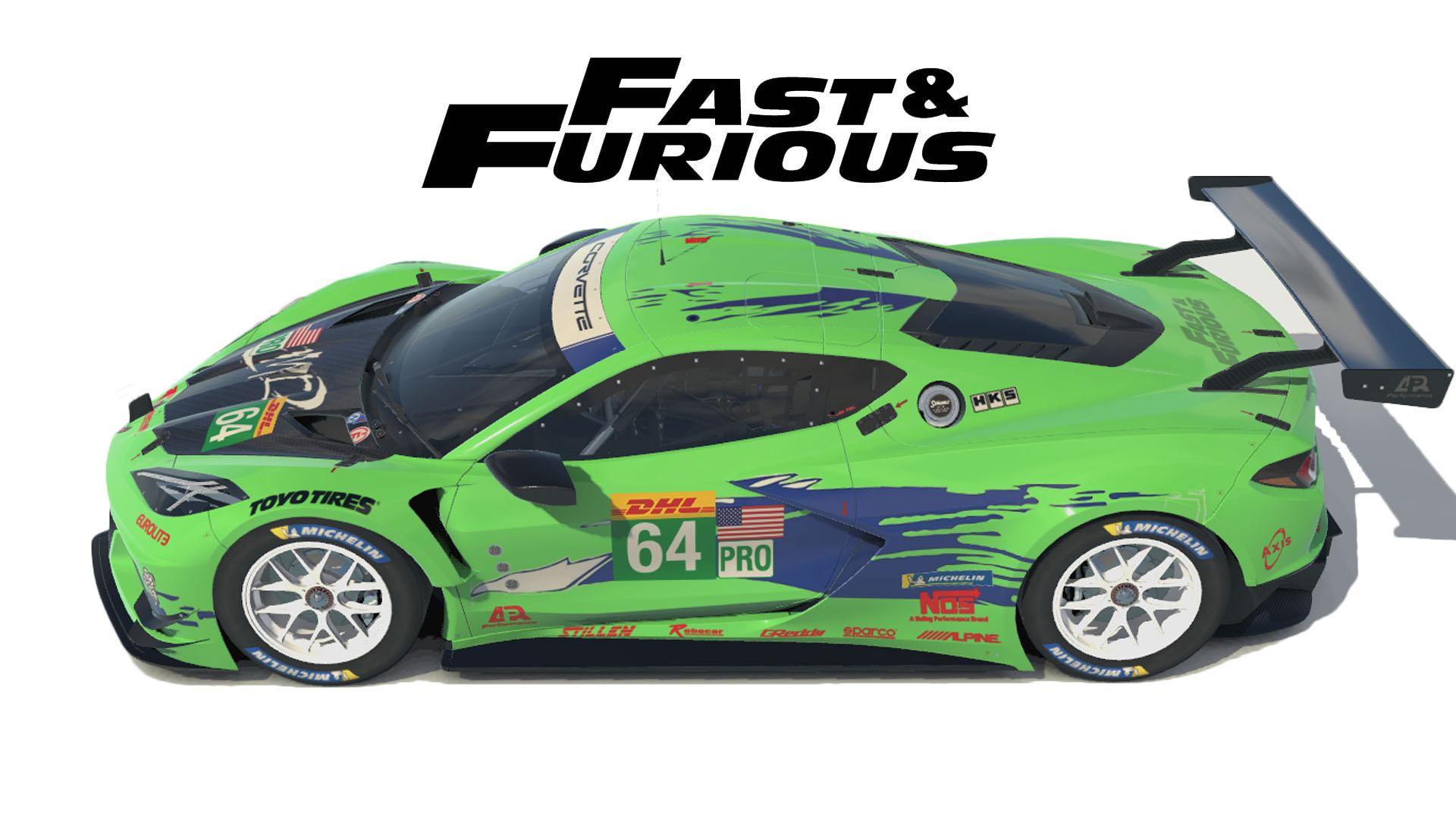 Fast and Furious Brians Eclipse inspired on the Chevrolet Corvette C8.R GTE