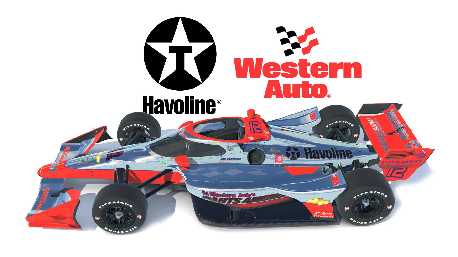 Havoline / Western Auto Parts on the Dallara IR18