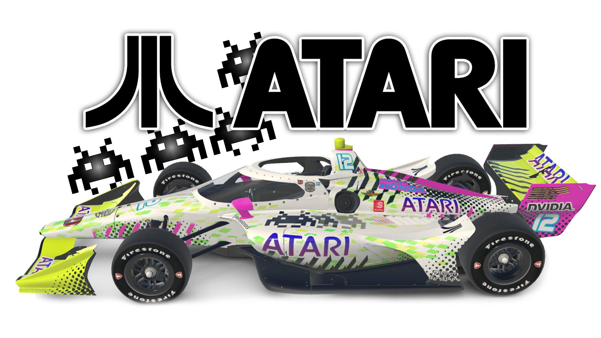 Atari / Space Invaders Indycar on the Dallara IR18