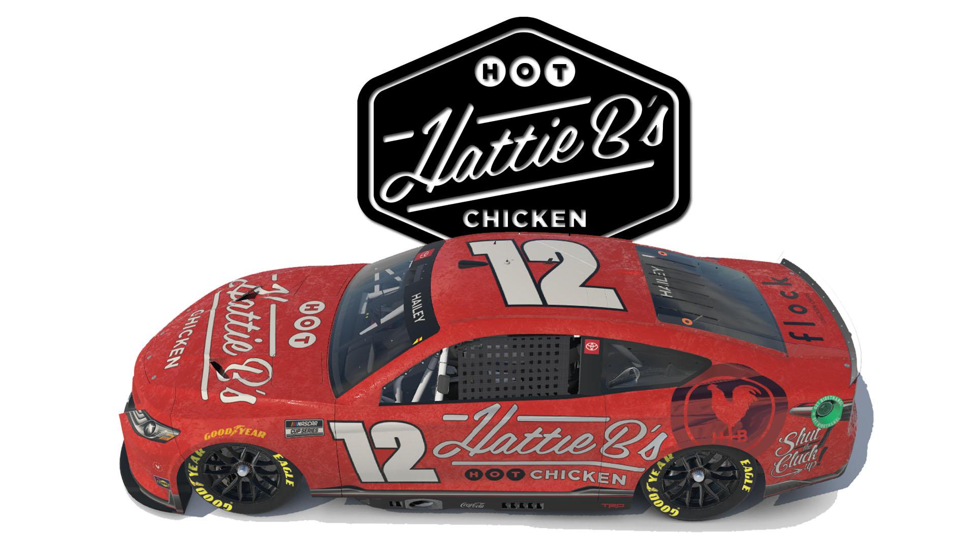 Hattie Bs Hot Chicken Next Gen Toyota on the NASCAR Cup Series Next Gen Toyota Camry