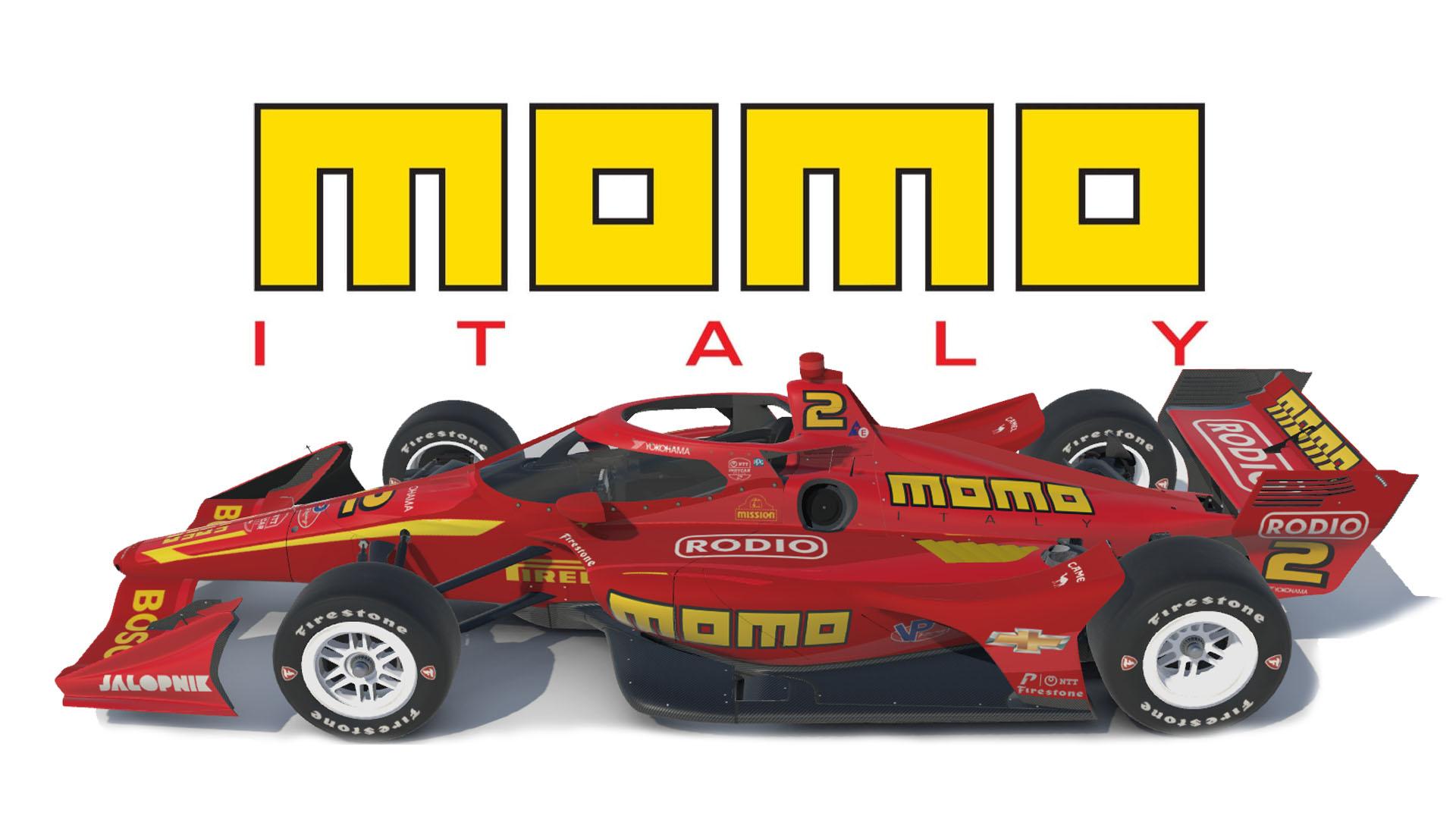 MOMO Inspired Indycar - Spec Map, and Vinyl Wrapped Suspension on the Dallara IR18