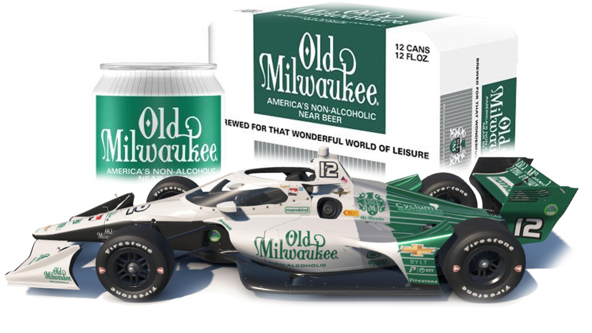 Old Milwaukee - Non Alcoholic Indycar on the Dallara IR18