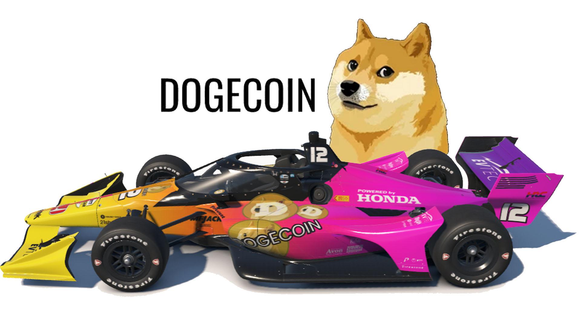 Dogecoin - Devlin DeFrancesco - 2025 Indy500 on the Dallara IR18