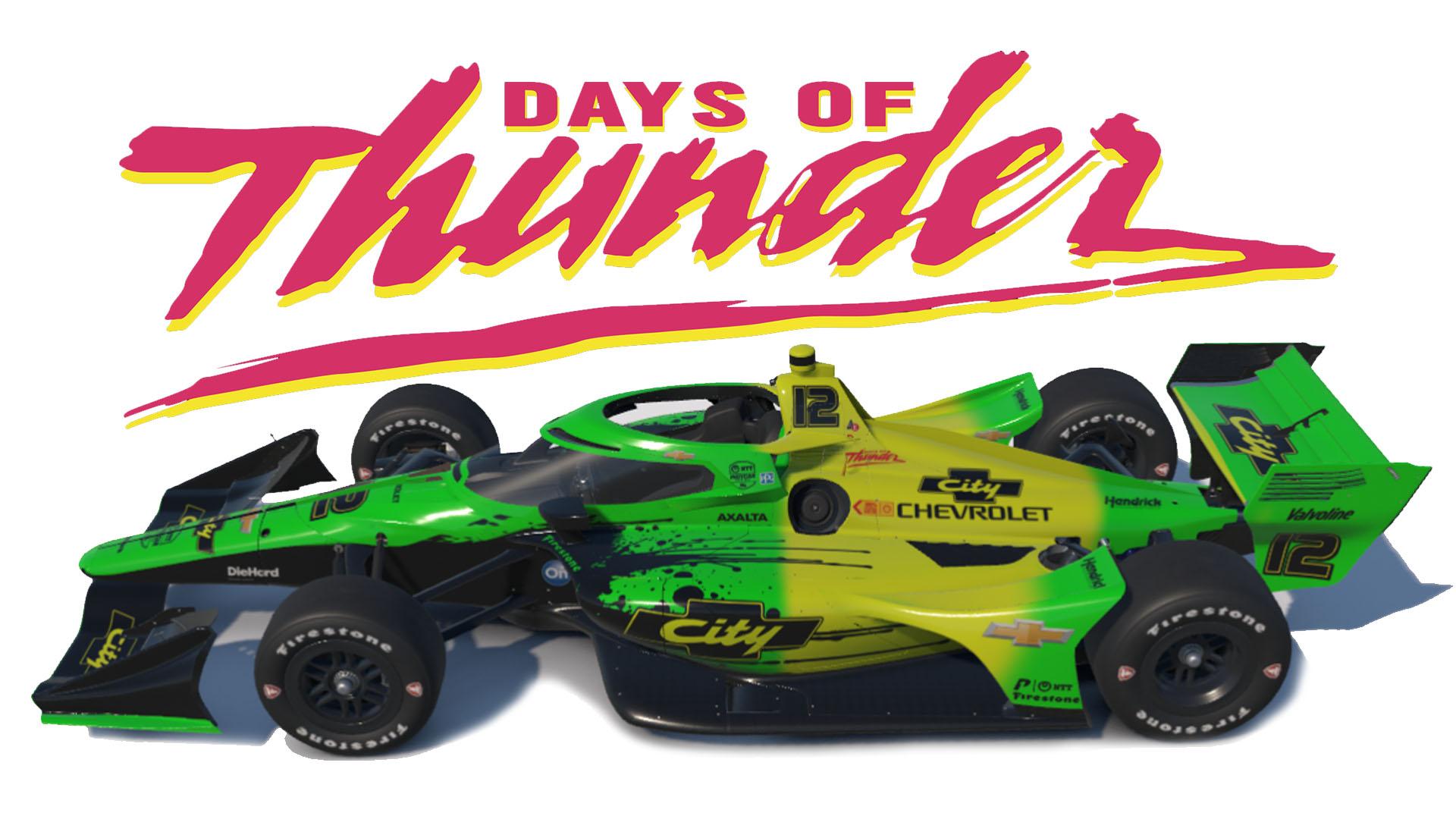 Days Of Thunder - City Chevrolet on the Dallara IR18